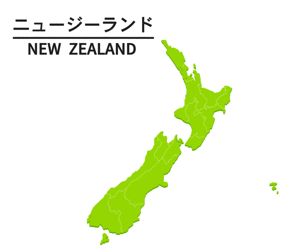 ニュージーランド　地図